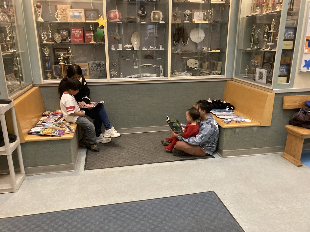 Full of fun at James C. Isabell School families reading