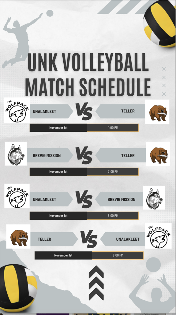 Nov. 1st Game Schedule
