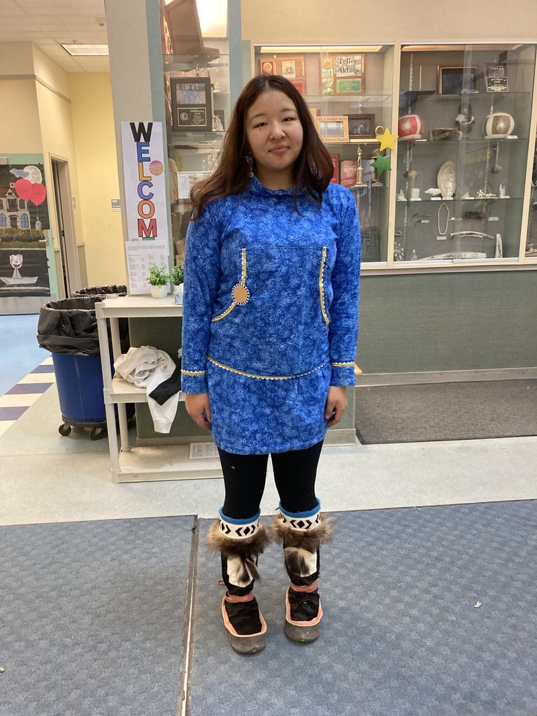 Taylor with the traditional wear Teller Alaska