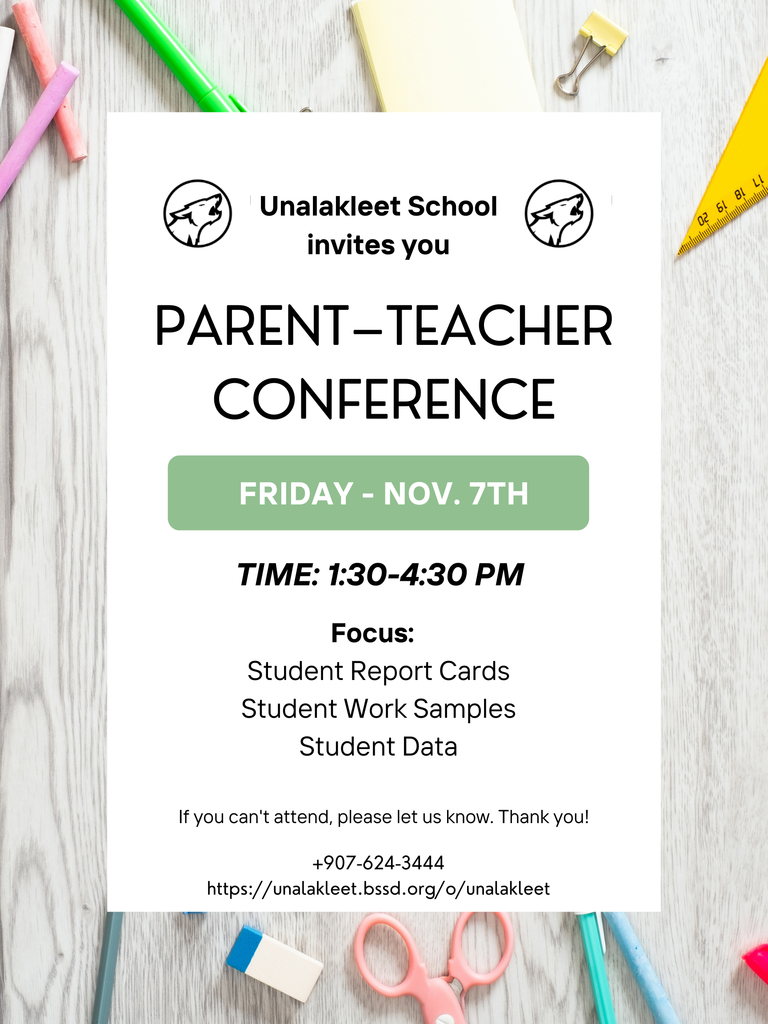 Nov. 7th - Parent:Teacher Conference