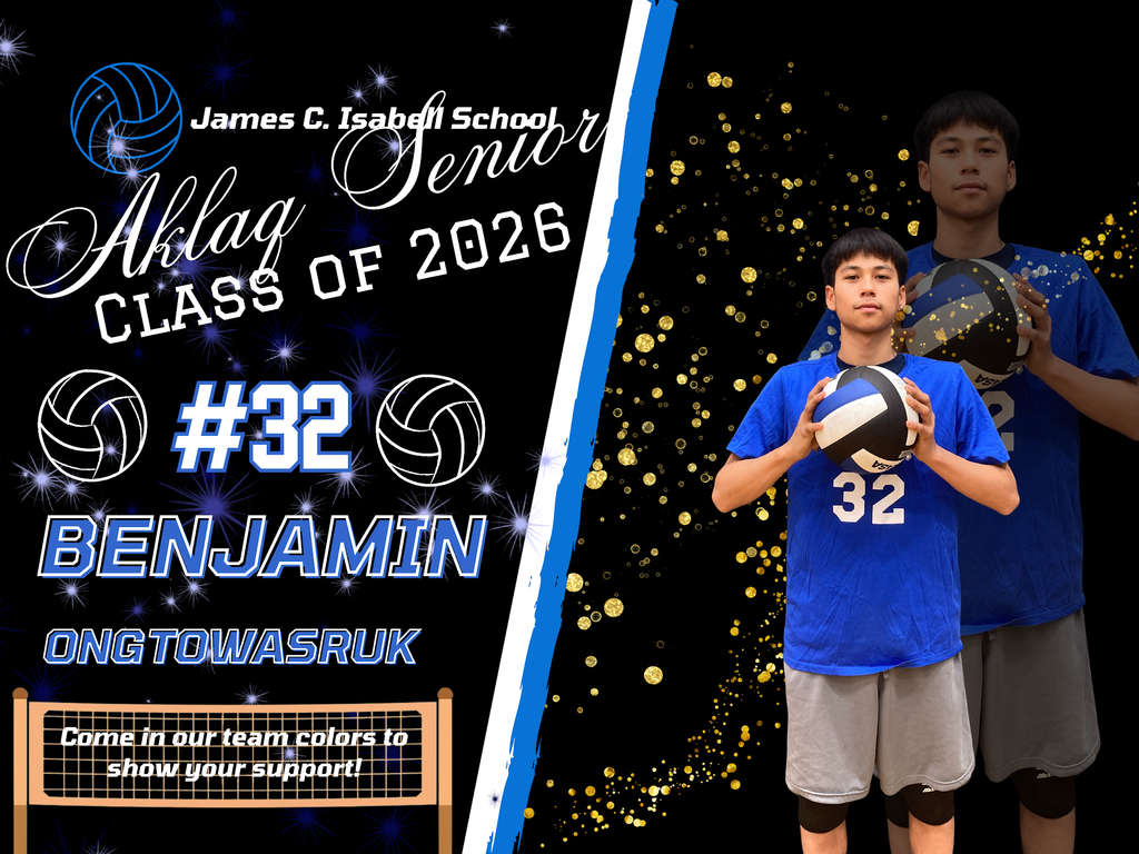 Ongtowasruk, Benjamin Daniel Senior night Volleyball Aklaqs 2025 Teller Alaska