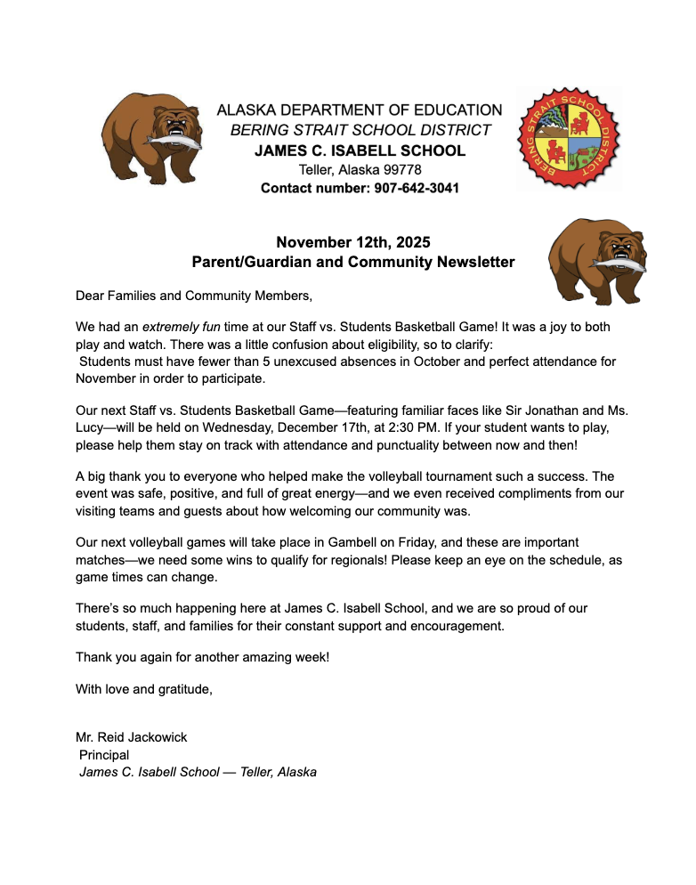 Nov 12 Teller Newsletter 1