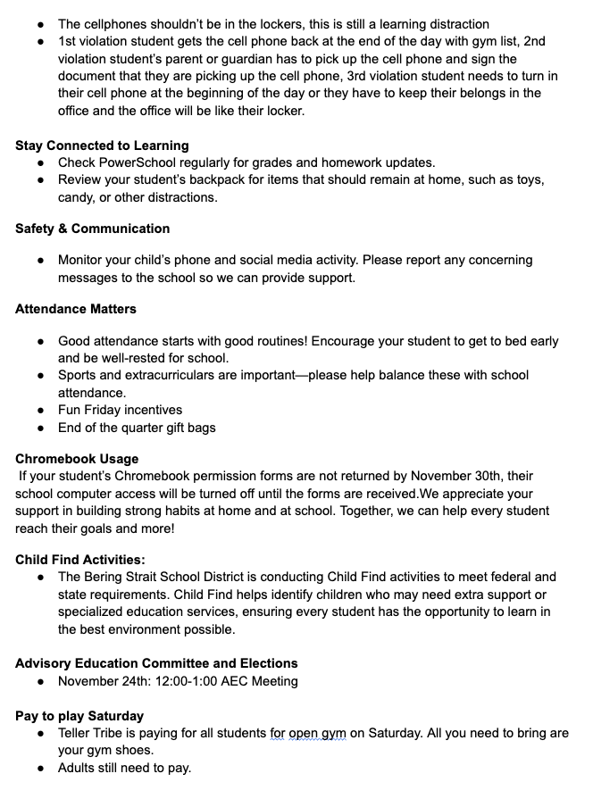 James C. Isabell School Newsletter November 21st 4