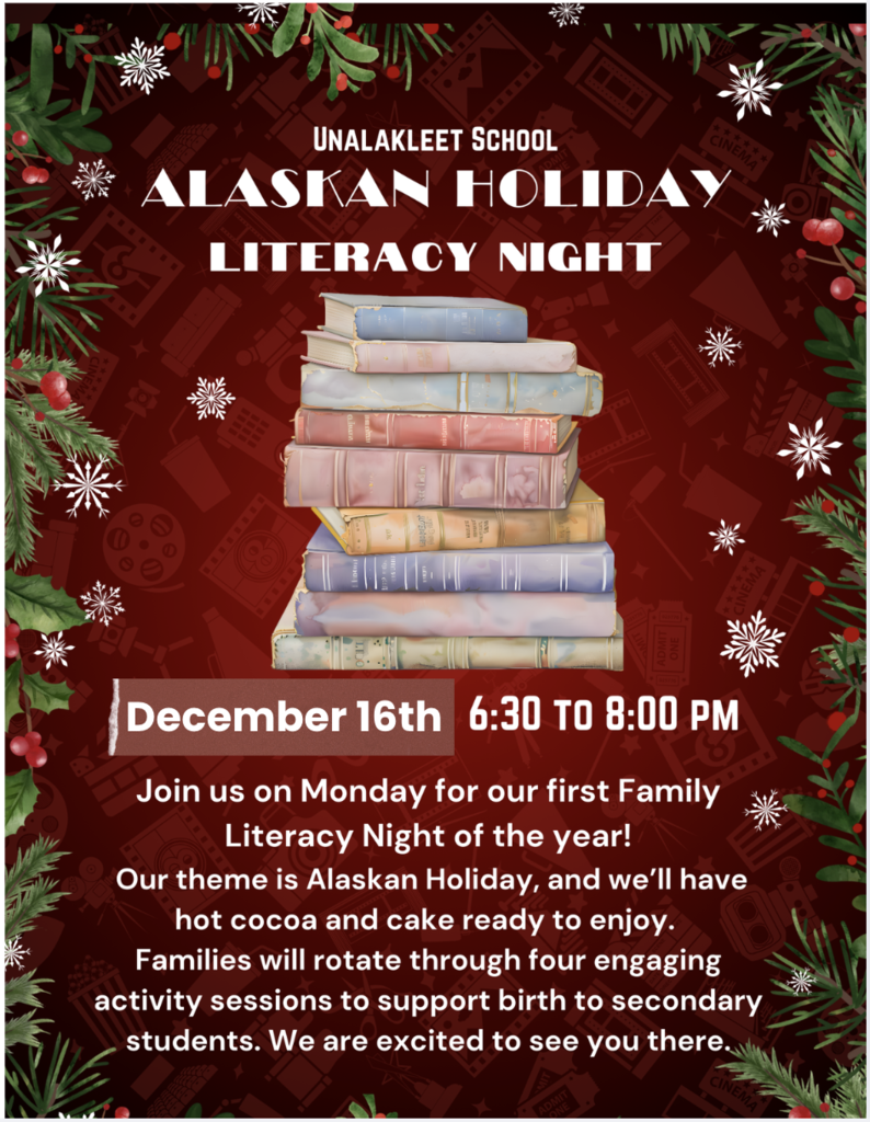 Dec. 16 Alaskan Holiday Literacy Night
