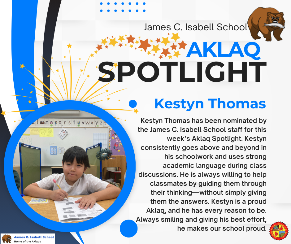 Kestyn Aklaq Spotlight Teller Alaska