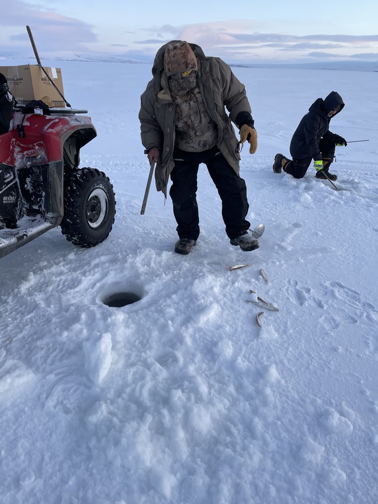 Jerry Ice fishing Teller Alaska 2025 tied smallest fish winner derby
