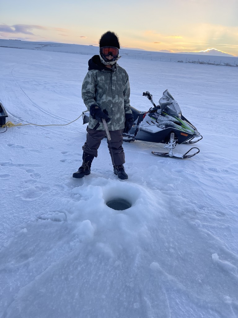 Zen ice fishing alaska