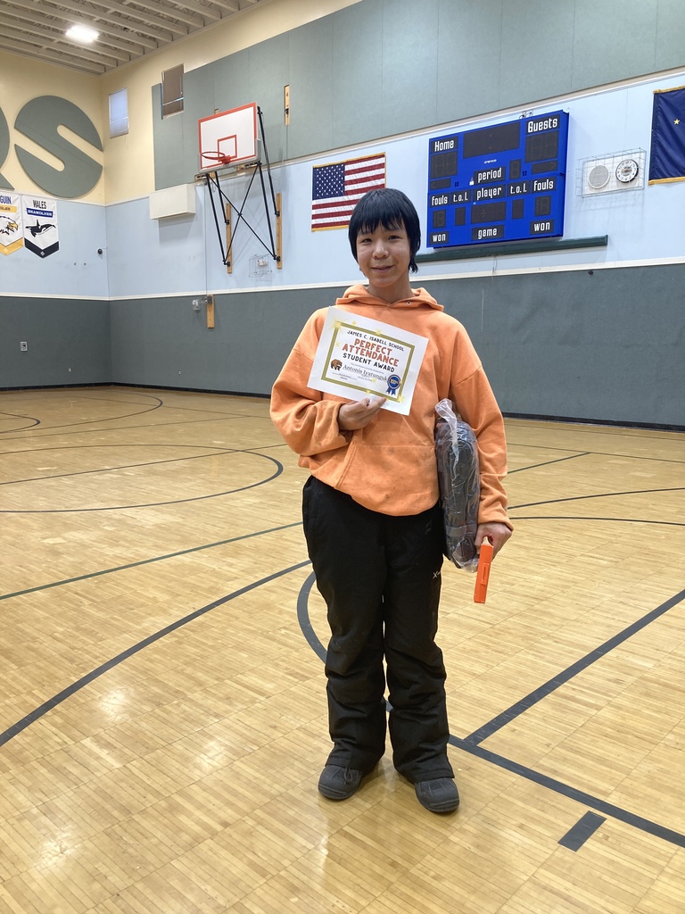 Perfect attendance, perfect behavior, Honor Roll grades Teller alaska Semester 1