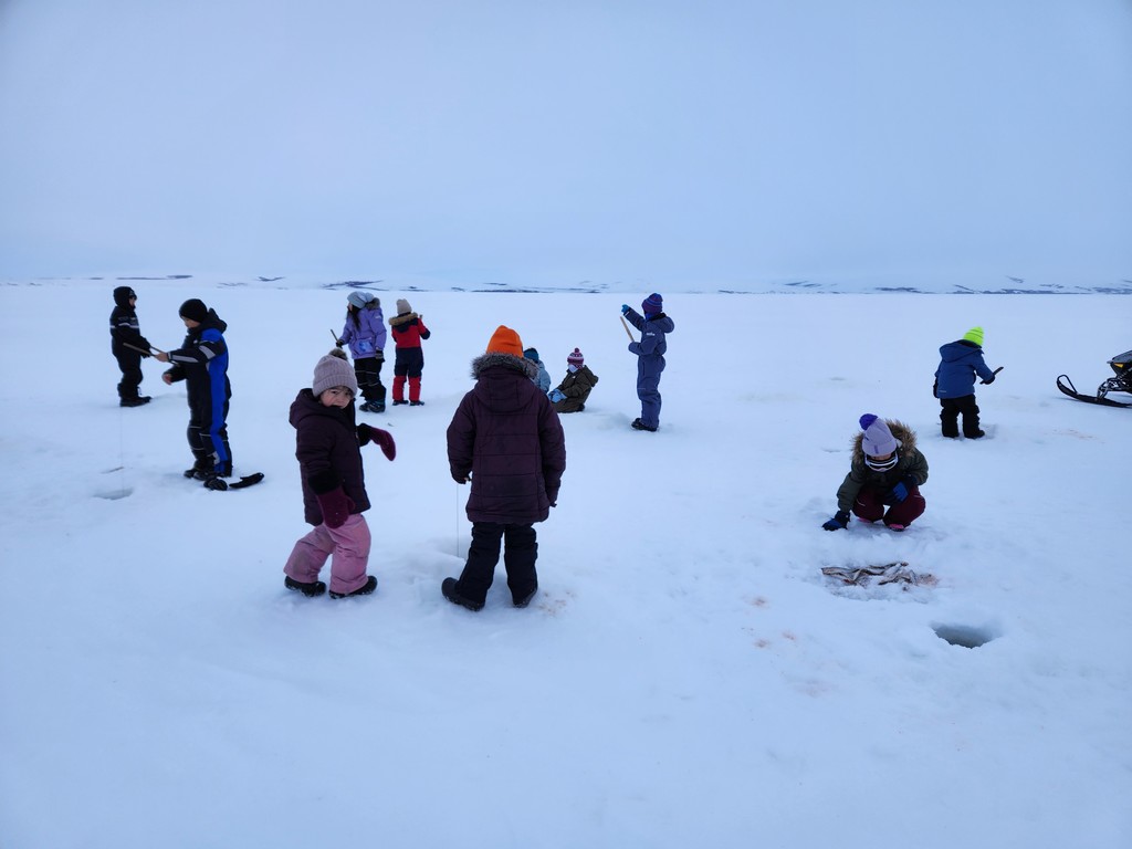 Kassidy and Kesten Thomas Fishing in Teller Alaska