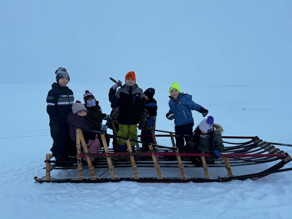 Waiting for the sled ride back Teller alaska