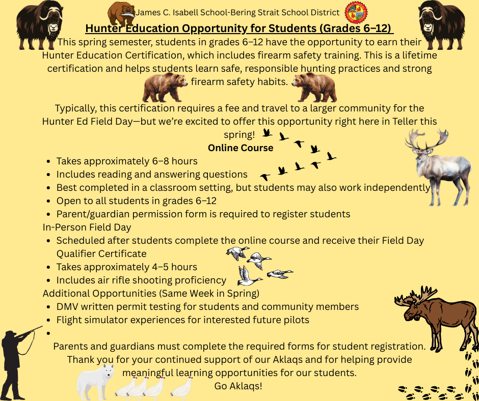 Hunter Ed Teller Alaska Certificate