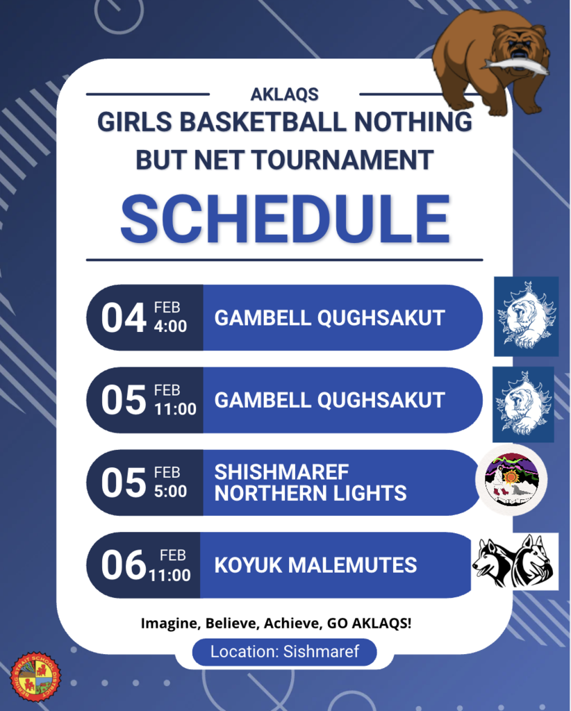 Teller Aklaqs Schedule against Nothing but Net Tournament Shishmaref