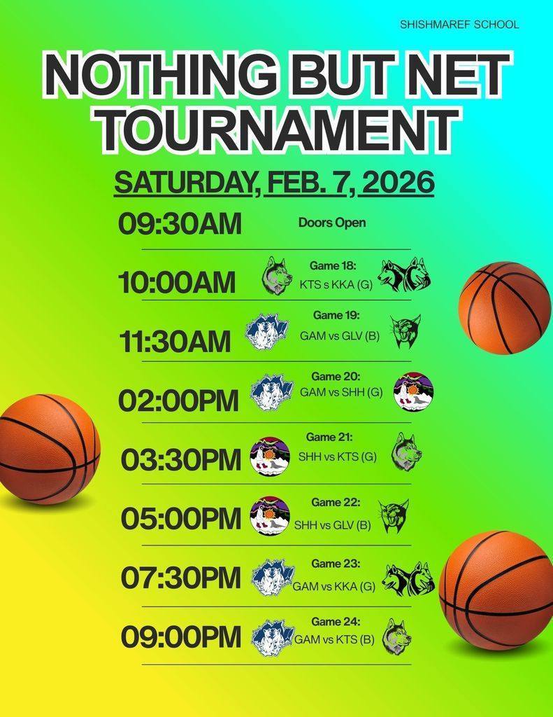 Saturday times for girls varsity tournament in Shish