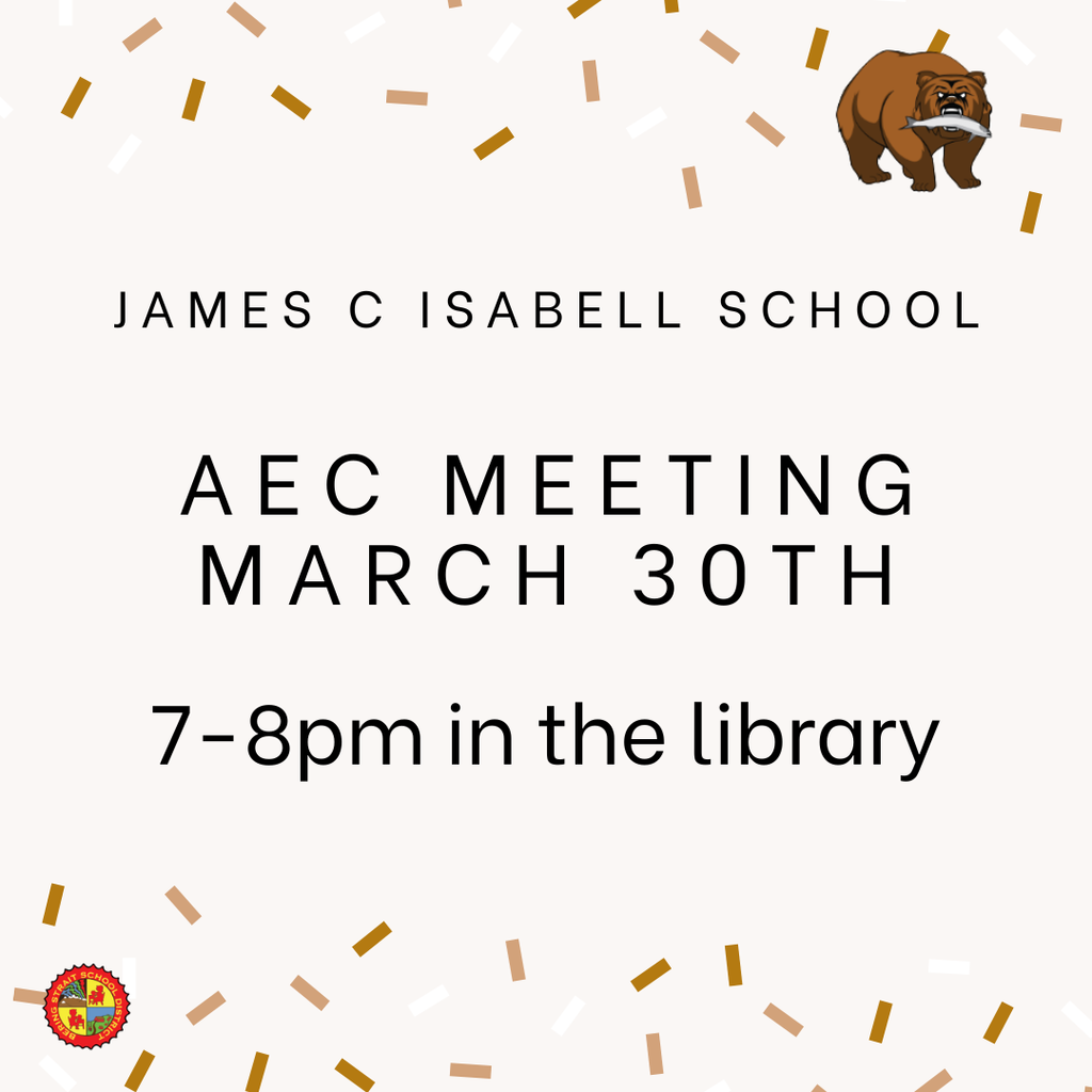 AEC Meeting March 30th 7-8pm in the James C. Isabell Library