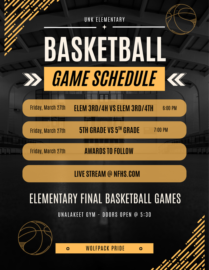 Elementary Game Schedule