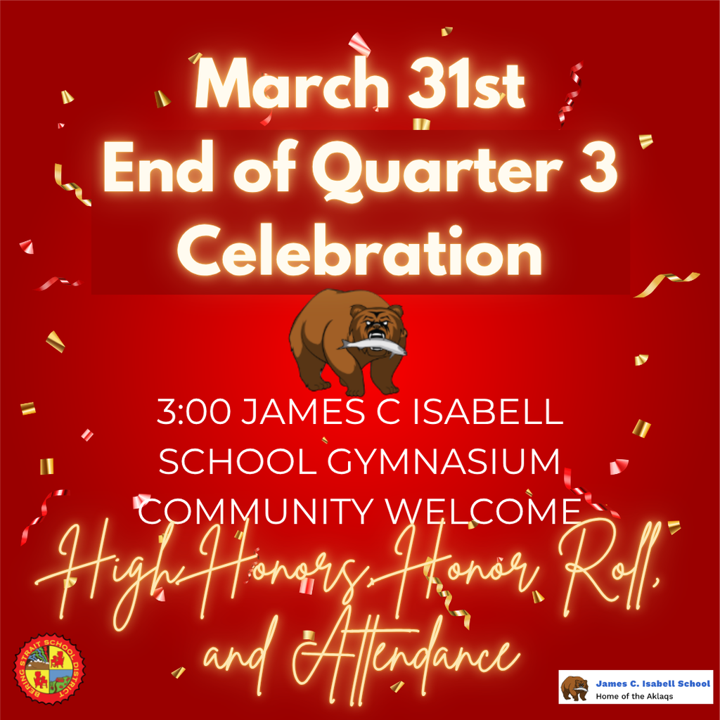 March 31st End of Quarter 3 Celebration