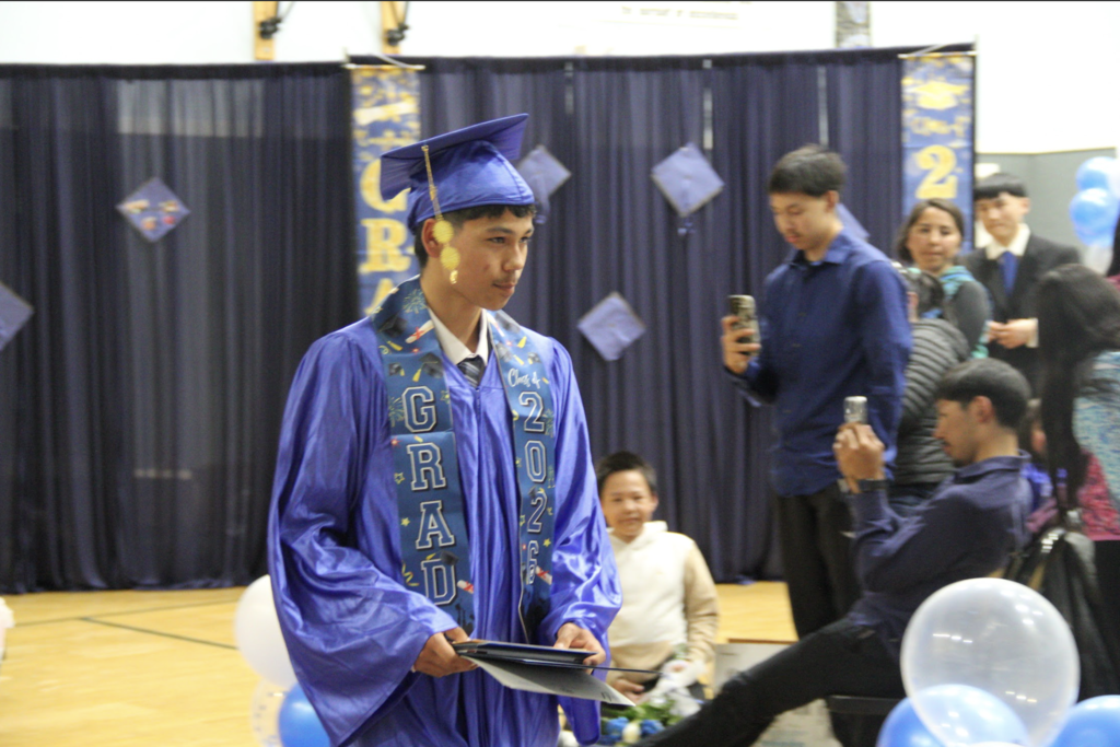 Ben Ongtowasruk with High school diploma native diploma governer letter and senetor certificate 2026