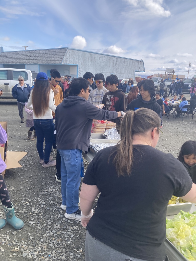 Line at picnic