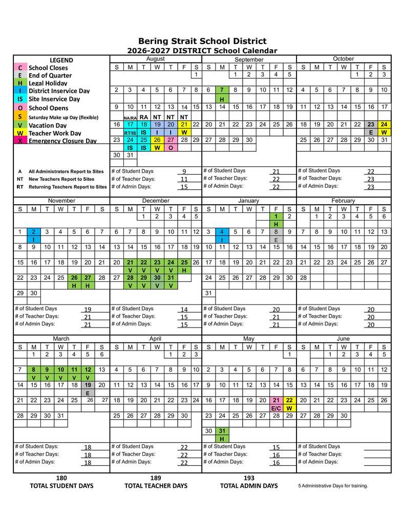 FY27 School Calendar