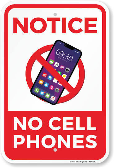 No Cell Phone Zone