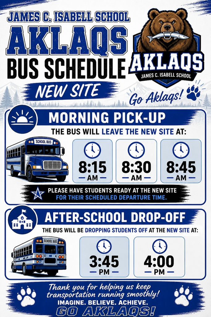 Aklaq Bus Schedule FY27