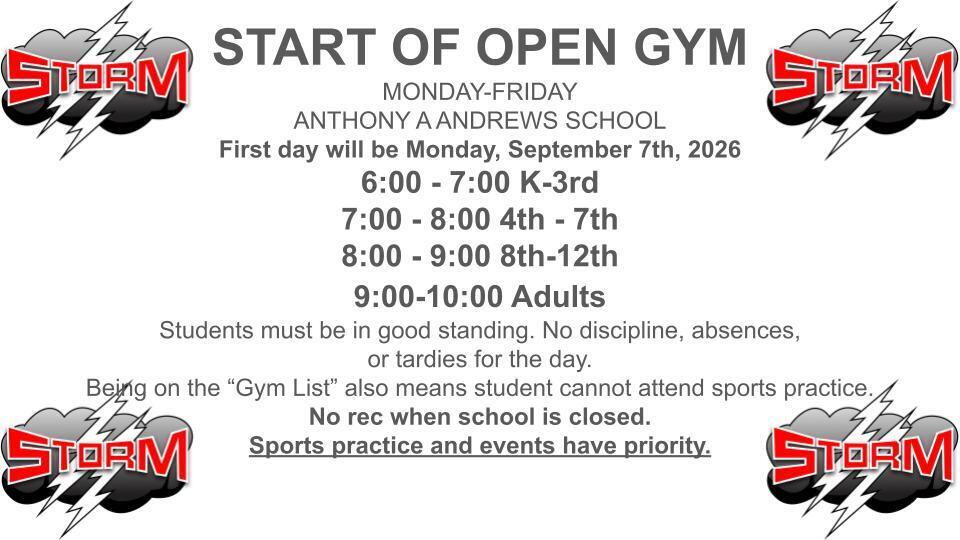 OPEN GYM