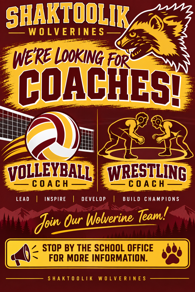 Coaches Wanted for Volleyball and Wrestling