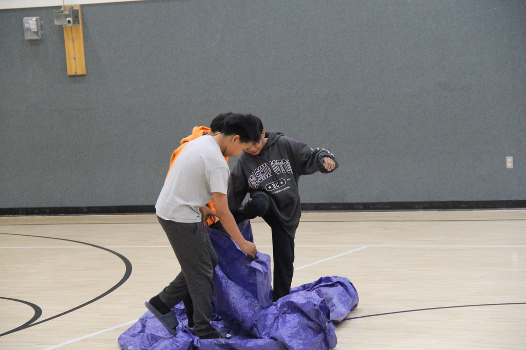 Tarp Turnover Middle School Pep Rally Teller XC elementary Nome