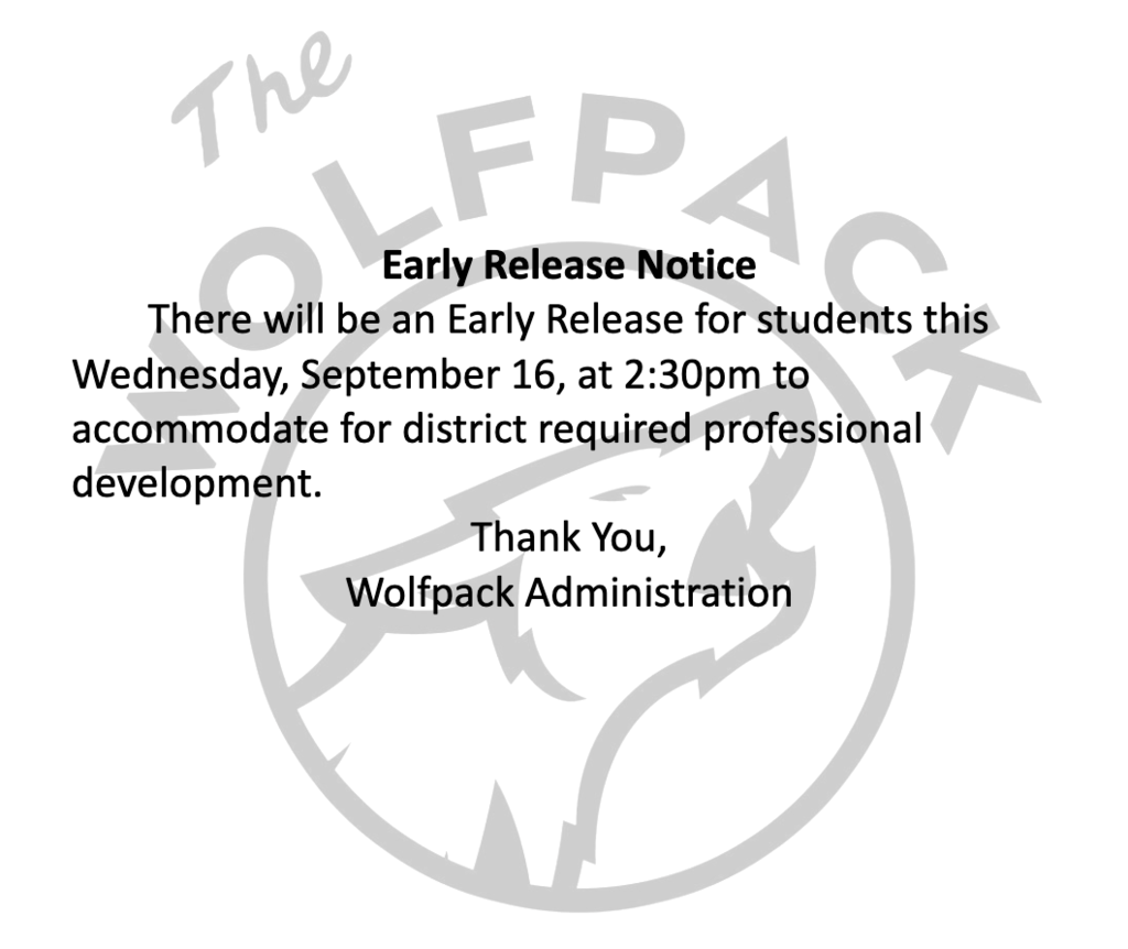Early Release Notice - 9/16/26