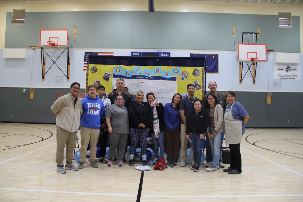 Lucy Oquilluk and James c. Isabell school staff in Teller 9.18.2026