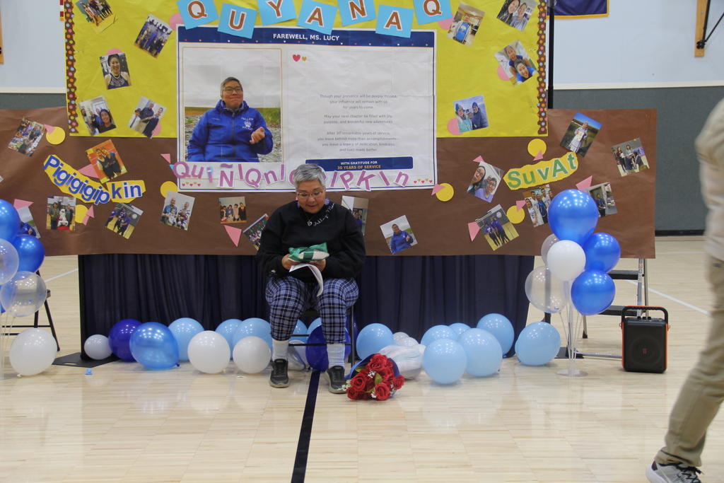 Lucy Oquilluk and gifts from students Teller 9.18.2026 2
