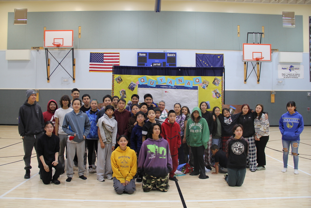 Lucy Oquilluk and James c. Isabell school students in Teller 9.18.2026