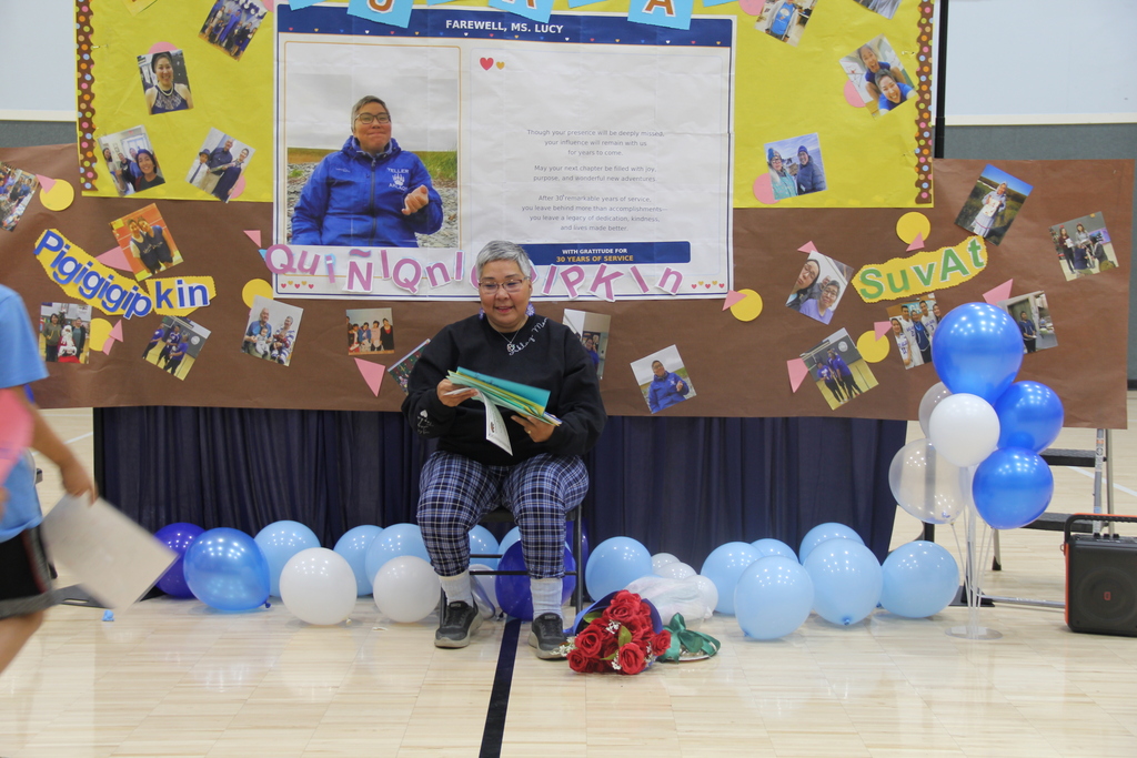 Lucy Oquilluk and gifts from students Teller 9.18.2026