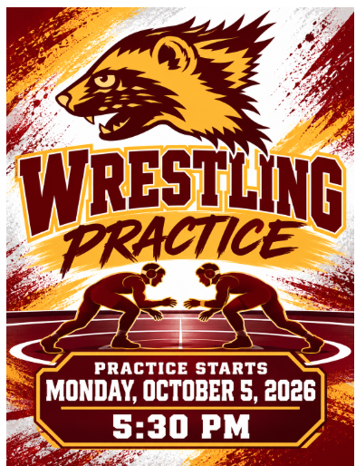 Wrestling Practice Start Date