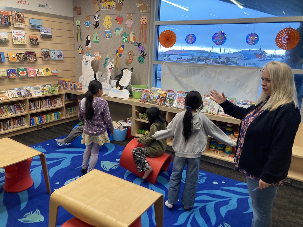 Library Tour in Nome Teller Akalqs