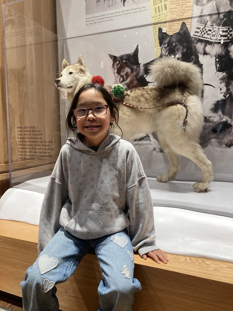 Mariah at Nome Museum
