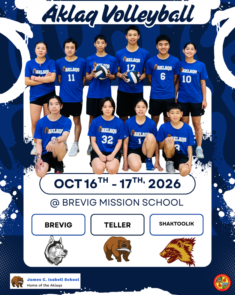 Aklaq Volleyball in Brevig October 16th to 17th