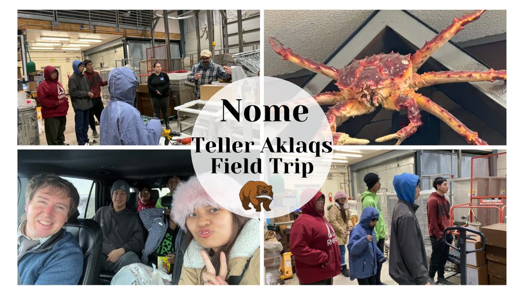 Norton Sound Seafood Exploration Nome Field trip 10.21 Reggie Jr Frank Topkok Galen Pushruk Trevor Okbaok Brayden Okleasik Rowena loqueloque Reid Jackowick