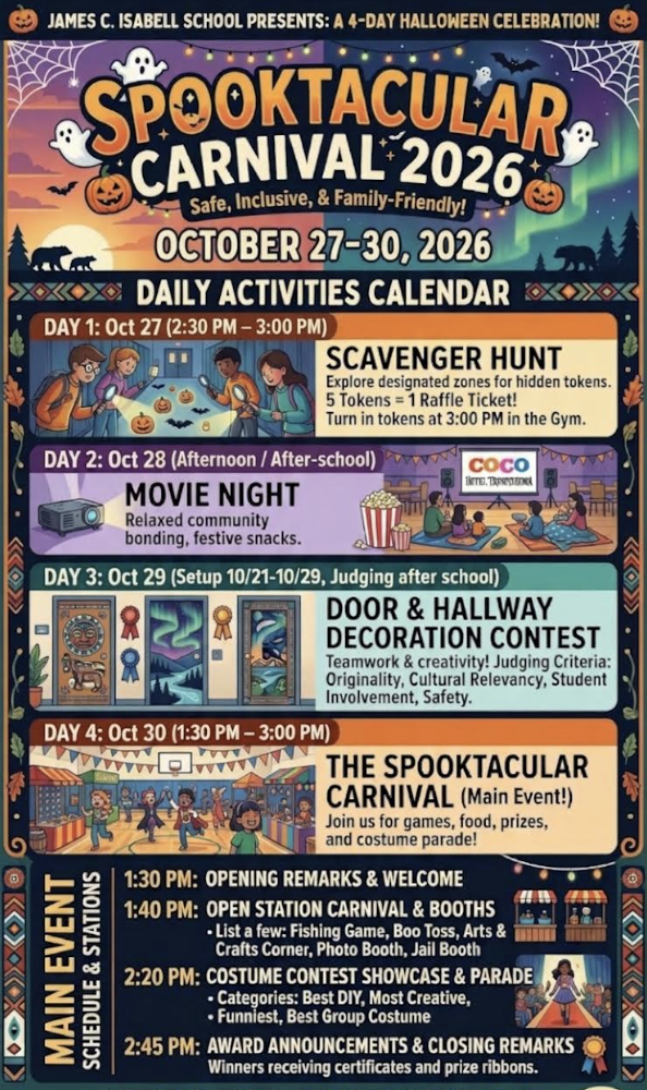 Halloween Carnival Week James C. isabell school