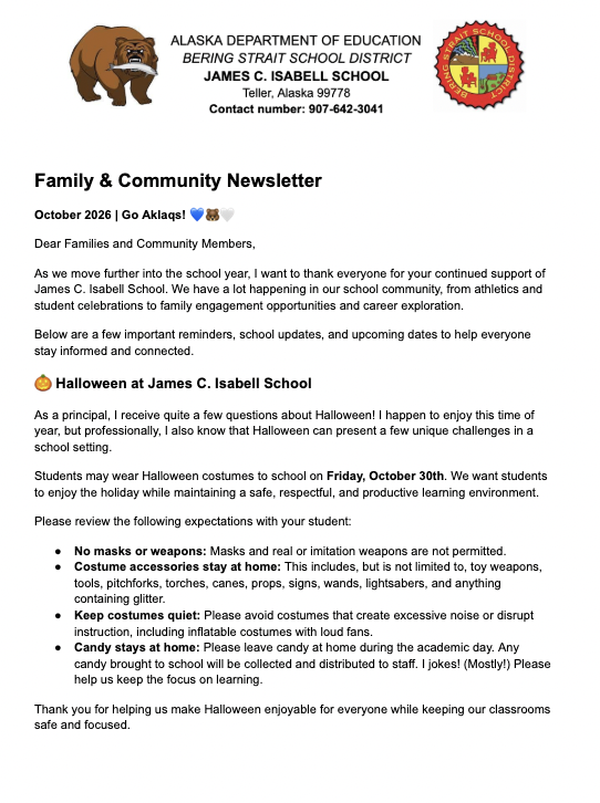 October Newsletter Teller 2026