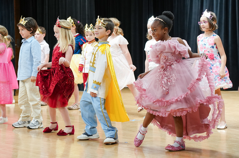 students dancing on stage