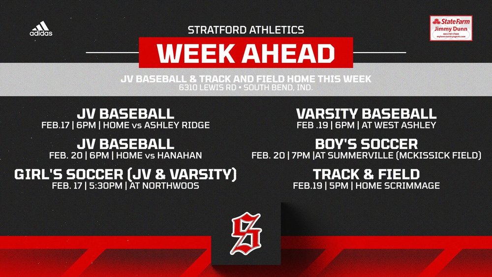 stratford athletics week ahead