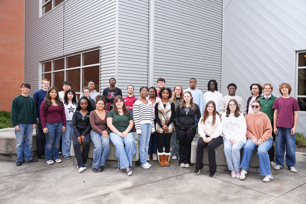group shot of chorus students
