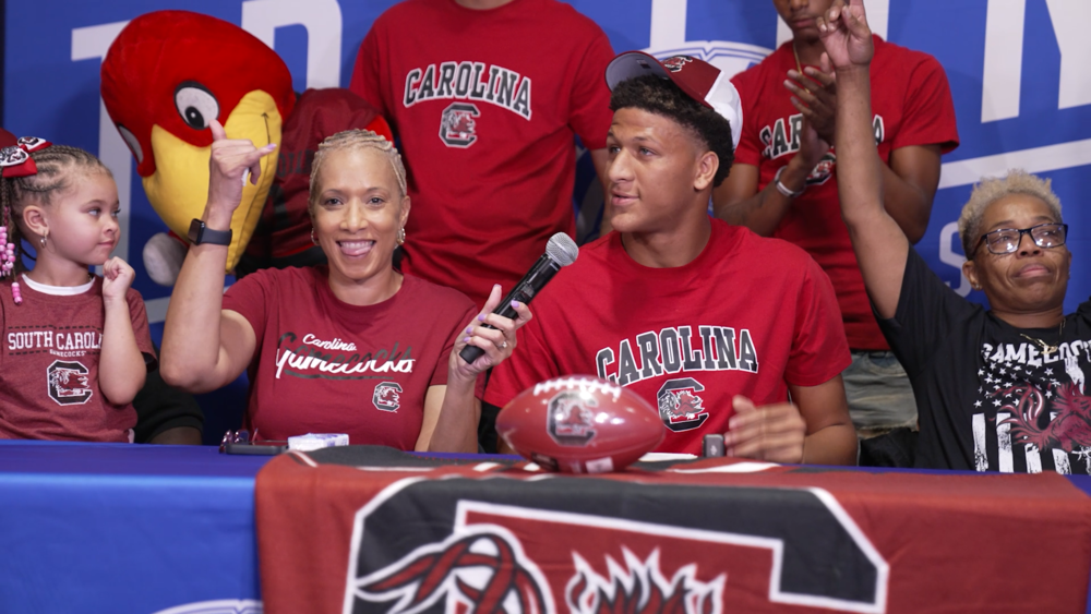 Caden Ramsey with family