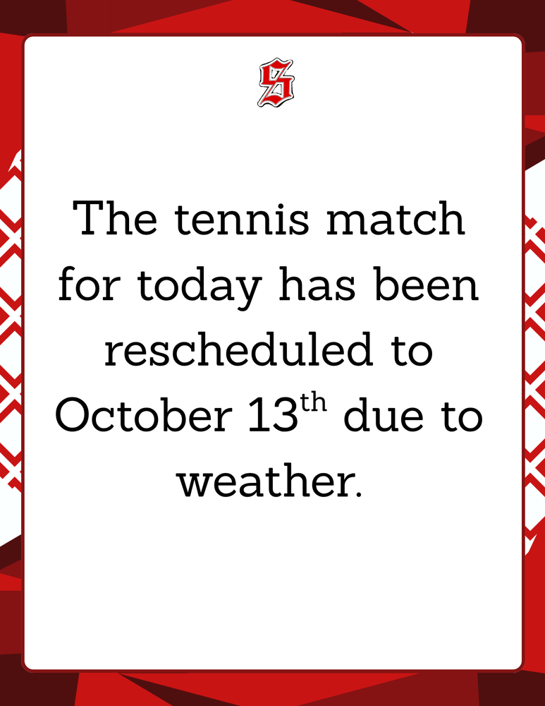 Tennis Match Cancelled
