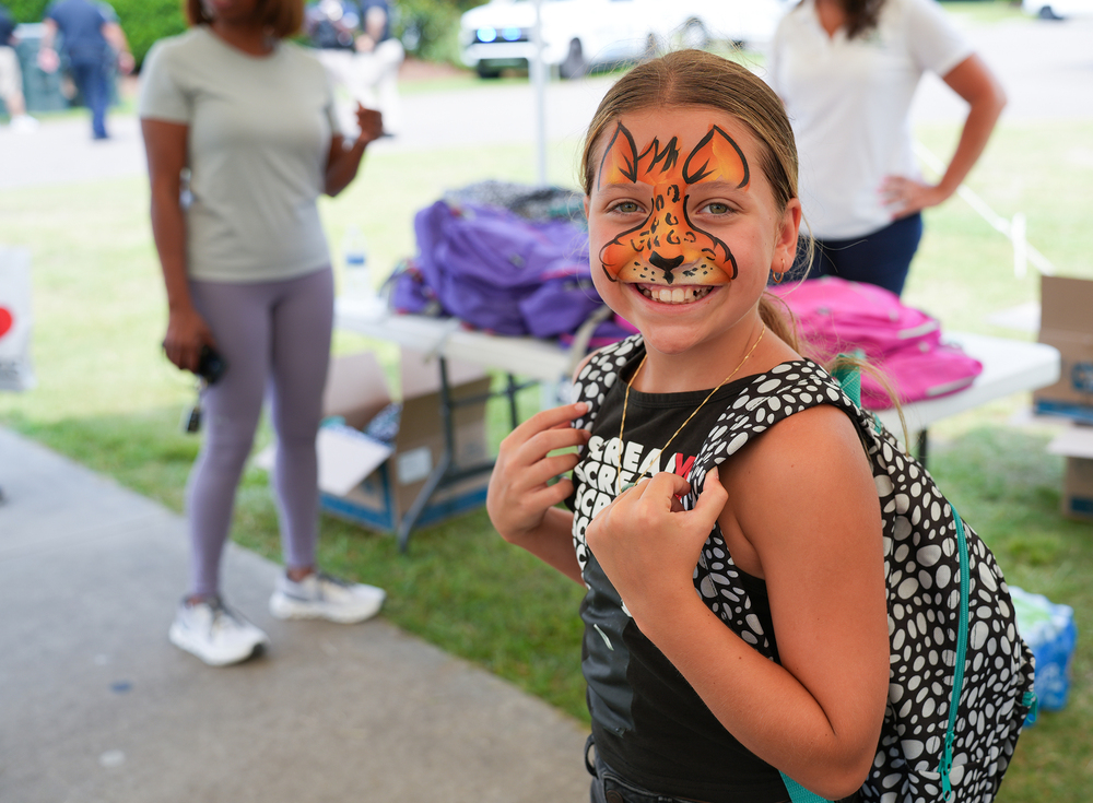 girl with backpack
