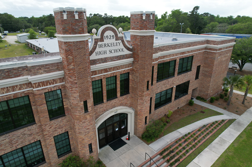 front of district office