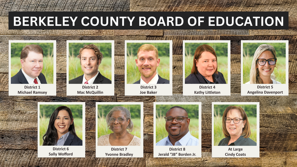 graphic with all the school board members