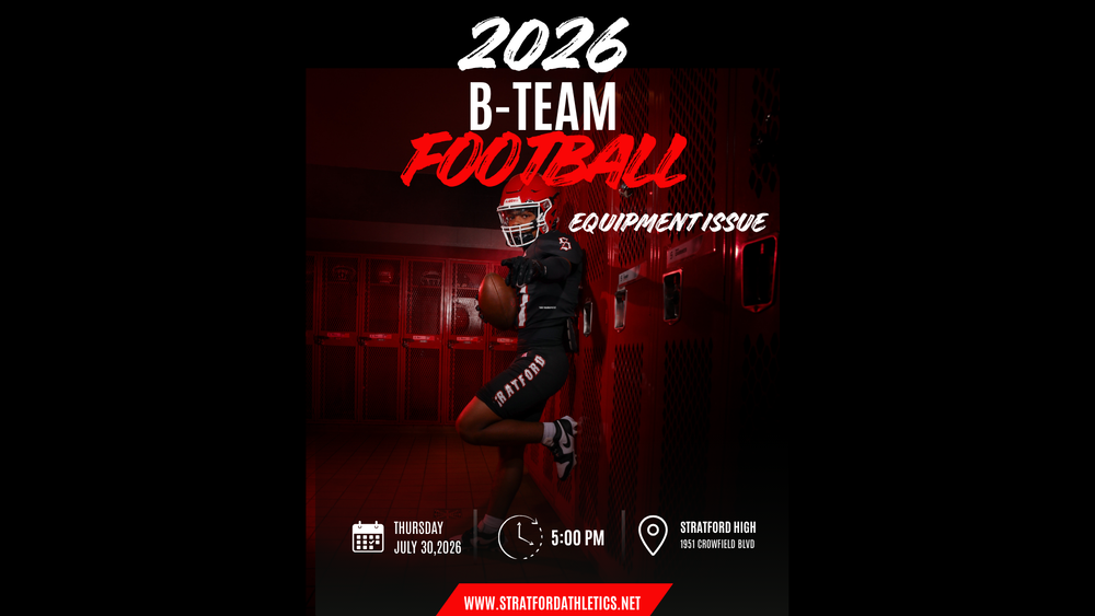 bteam football announcement for equipment and try-outs