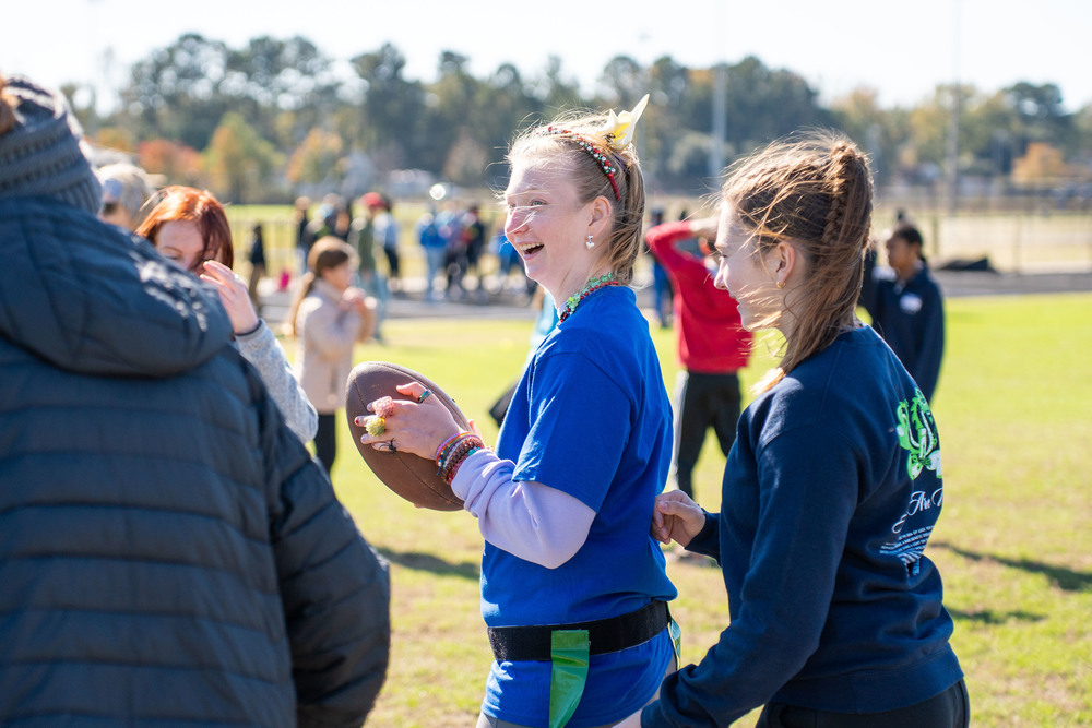 speacial services student with football